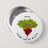 Fresh Beet Collection Ronde Button 7,6 Cm (Voorkant /achterkant)