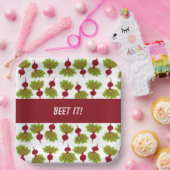 Fresh Beet Collection White Papieren Bordje (Feest)