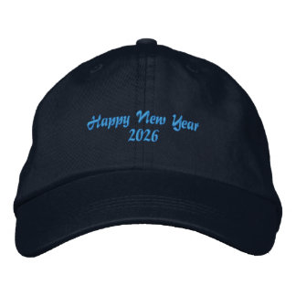Fresh Beginning New Year 2026 Wishes-Hat Stylish  Geborduurde Pet