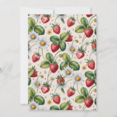 Fresh Berry Gingham Baby Shower Kaart (Achterkant)