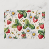 Fresh Berry Gingham Diapper Raffle Informatiekaartje (Achterkant)