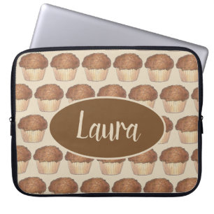 Fresh Bked Streusel Crumb Muffin Bake Sale Foodie Laptop Sleeve