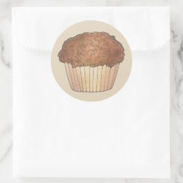 Fresh Bked Streusel Crumb Muffin Bake Sale Foodie Ronde Sticker