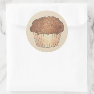 Fresh Bked Streusel Crumb Muffin Bake Sale Foodie Ronde Sticker