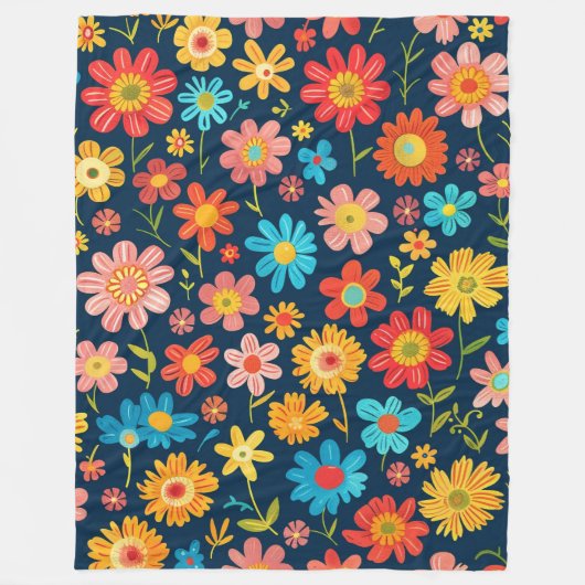 Fresh Blossom Energy 60x80 Fleece Deken (Voorkant)