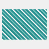 Fresh Blue White Strepen en Stippen Inpakpapier Vel (Voorkant 3)