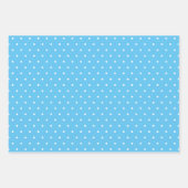 Fresh Blue White Strepen en Stippen Inpakpapier Vel (Voorkant 2)