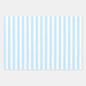 Fresh Blue White Strepen en Stippen Inpakpapier Vel (Voorkant)