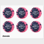 Fresh Blueberries Custom Blueberry Jam Ronde Sticker (Vel)