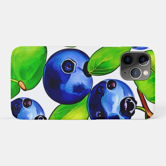 Fresh Blueberry Art Case-Mate iPhone Case (Achterkant (horizontaal))