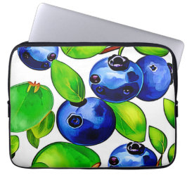 Fresh Blueberry Art Laptop Sleeve