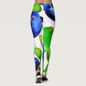 Fresh Blueberry Art Leggings (Achterkant)