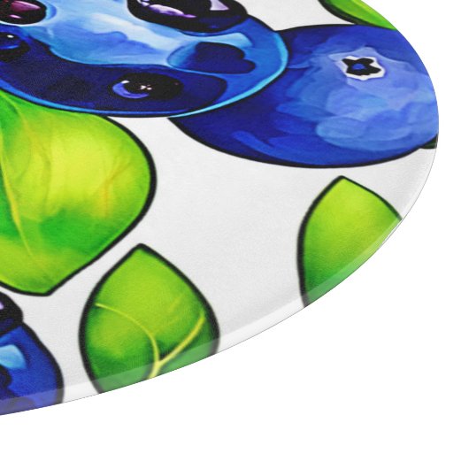 Fresh Blueberry Art Snijplank (Hoek)