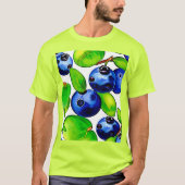 Fresh Blueberry Art T-shirt (Voorkant)