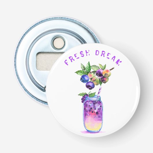 Fresh Blueberry Drink Bottle Opener - Aangepaste t (Voorkant)