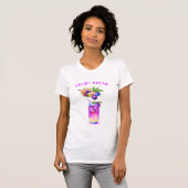 Fresh Blueberry Drink Cocktail T-Shirt Aangepaste (Voorkant volledig)