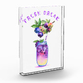 Fresh Blueberry Drink fotoblok - aangepaste tekst (Links)