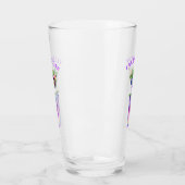 Fresh Blueberry Drink Glass - aangepaste tekst Glas (Links)