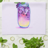 Fresh Blueberry Drink keukenhanddoek - aangepaste (Gevouwen)