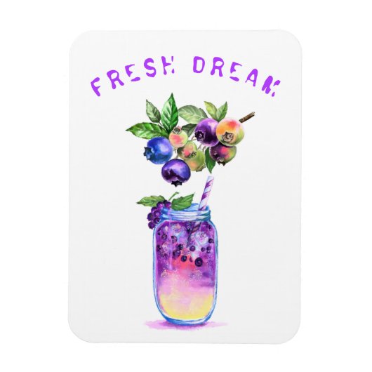 Fresh Blueberry Drink Magnet Gift - Aangepaste tek Magneet (Verticaal)
