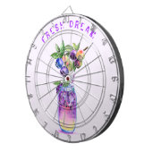 Fresh Blueberry Drink Party Dart Board Aangepaste Dartbord (Voorkant Rechts)