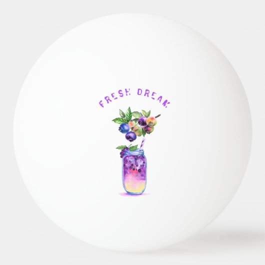 Fresh Blueberry Drink Ping Pong Ball - Aangepaste  (Voorkant)
