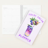 Fresh Blueberry Drink Planner - Aangepaste tekst (Display)