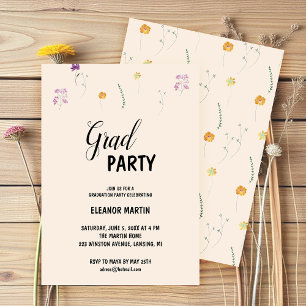 Fresh Blush Wildflowers Uitnodiging