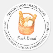 Fresh Bread Baking Modern label (Voorkant)