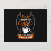 Fresh Brewed Coffee Briefkaart (Voorkant)