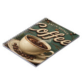 Fresh Brewed Coffee Rustic Farmhouse Notitieboek (Linkerzijde)