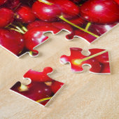 Fresh Bright Red Cherries op de pier Legpuzzel (Zijkant)