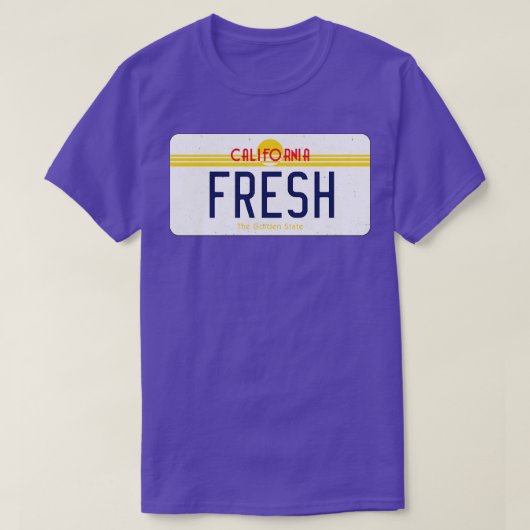 FRESH California licentie bord T-shirt (Design voorkant)