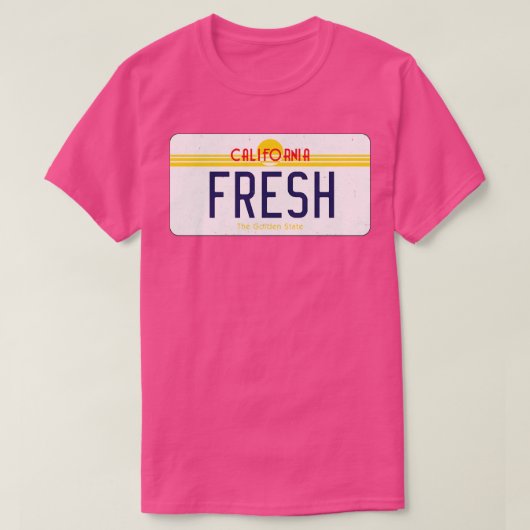 FRESH California  licentie bord T-shirt (Design voorkant)