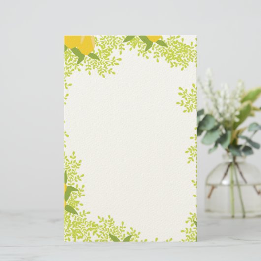 Fresh & Cheerful Writing Paper Briefpapier (Staand voorkant)