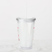 Fresh Cherries Drink Acryl Tumbler - aangepaste te Drinkbeker (Rechts)