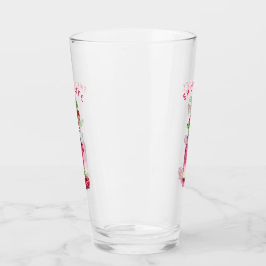 Fresh Cherry Drink Glass - Aangepaste tekst Glas (Links)