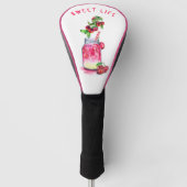 Fresh Cherry Drink Golf Head Hoesje - aangepaste t Golfheadcover (Voorkant)