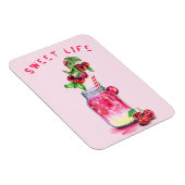 Fresh Cherry Drink Magnet - aangepaste tekst Magneet (Rechterzijde)