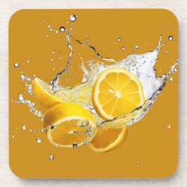 Fresh Citrus Coaster Set- Lemon Design Bier Onderzetter