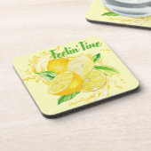 Fresh Citrus Coaster Set- Lemon Design Bier Onderzetter (Linkerzijde)