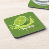 Fresh Citrus Coaster Set- Lime Design Bier Onderzetter (Linkerzijde)