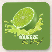 Fresh Citrus Coaster Set- Lime Design Bier Onderzetter (Voorkant)