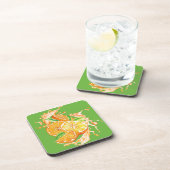 Fresh Citrus Coaster Set- Orange Design Bier Onderzetter (Rechterzijde)
