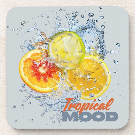 Fresh Citrus Coaster Set- Tropical Mood Bier Onderzetter (Voorkant)