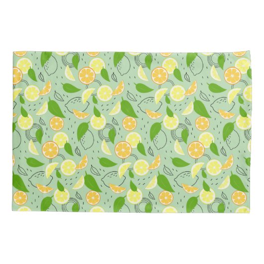 Fresh citrus fruits Lemon Orange Modern. Kussensloop (Achterkant)