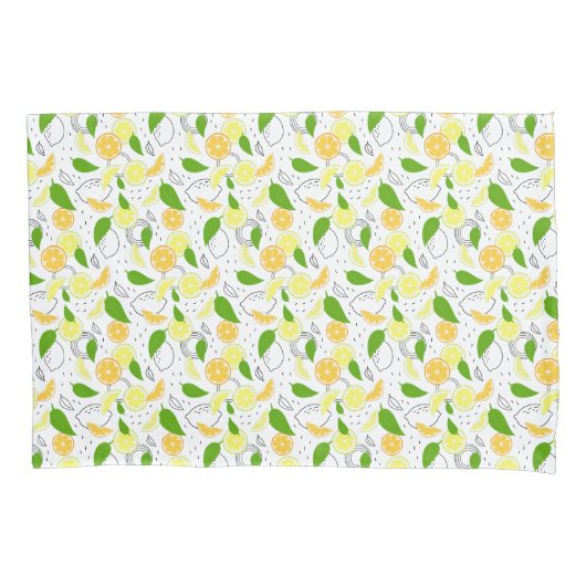 Fresh citrus fruits Lemon Orange Modern. Kussensloop (Voorkant)