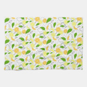 Fresh citrus fruits Lemon Orange Modern. Theedoek (Horizontaal)