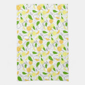 Fresh citrus fruits Lemon Orange Modern. Theedoek (Verticaal)