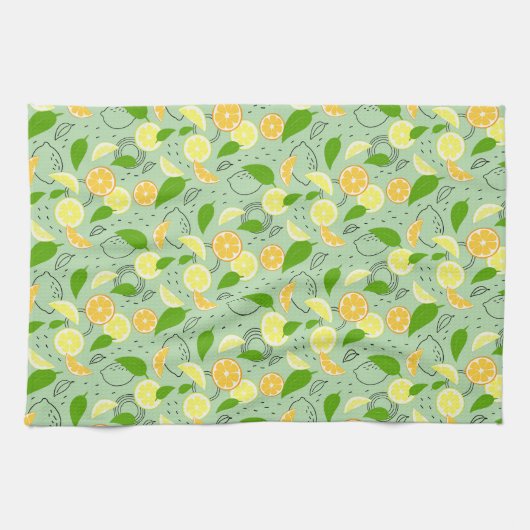 Fresh citrus fruits. theedoek (Horizontaal)